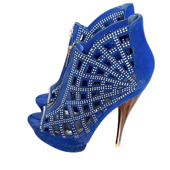 Alba Royal Blue Heels - Picture 5 of 5